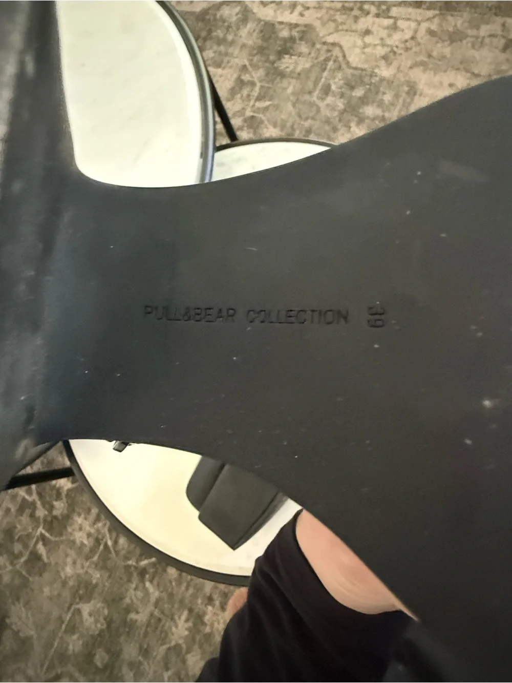 Pull&Bear Black Platform Ankle Boots